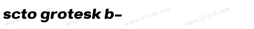 scto grotesk b字体转换